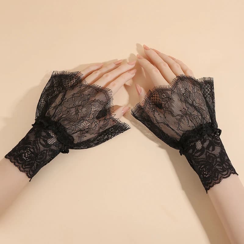 Decorative Sleeves in Lace with Lace Drilled, Women's Stackable Cuffs, Light Sleeves in Lace for Sweater/Waltwear 2026