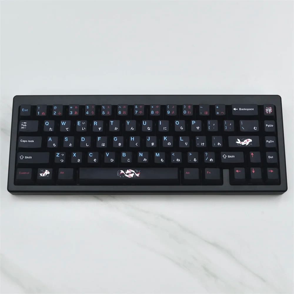 129 tasti GMK Zenpond Copritasti Cherry Profilo GMK PBT Sublimazione della tintura Tastiera meccanica Keycap per MX Switch con 1.75U 2U Shift