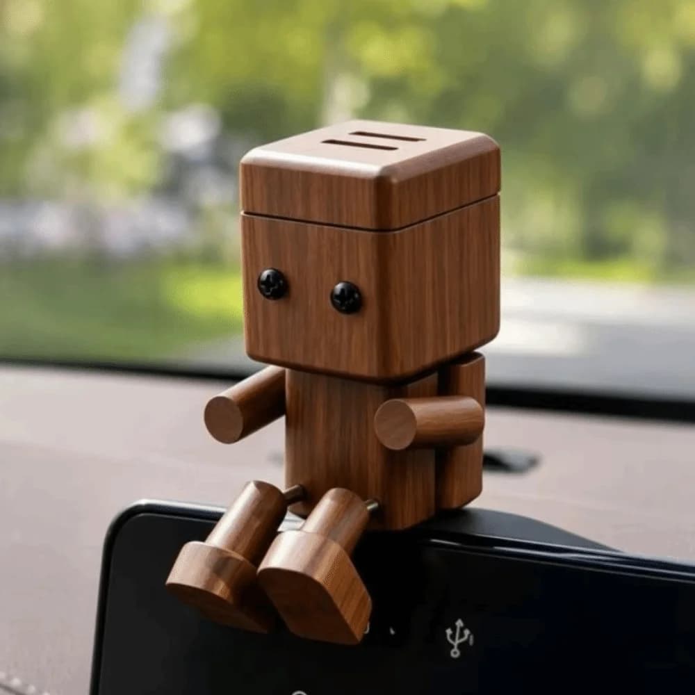 Creative Wooden Car Aromatherapy Holder Ornament Car Interior Accessory Car Aromatherapy Diffuser Perfume Air Freshener Mini