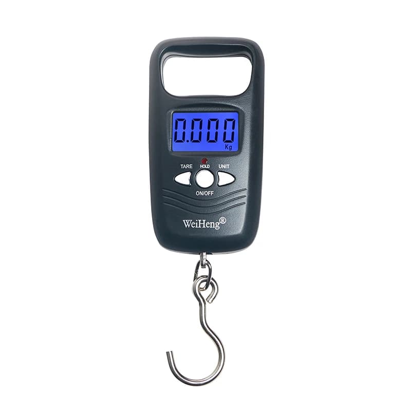 Bilancia per bagagli portatile elettronica portatile da 50 kg/10 g Display digitale LCD Bilancia per consegna espressa Mini bilancia con gancio