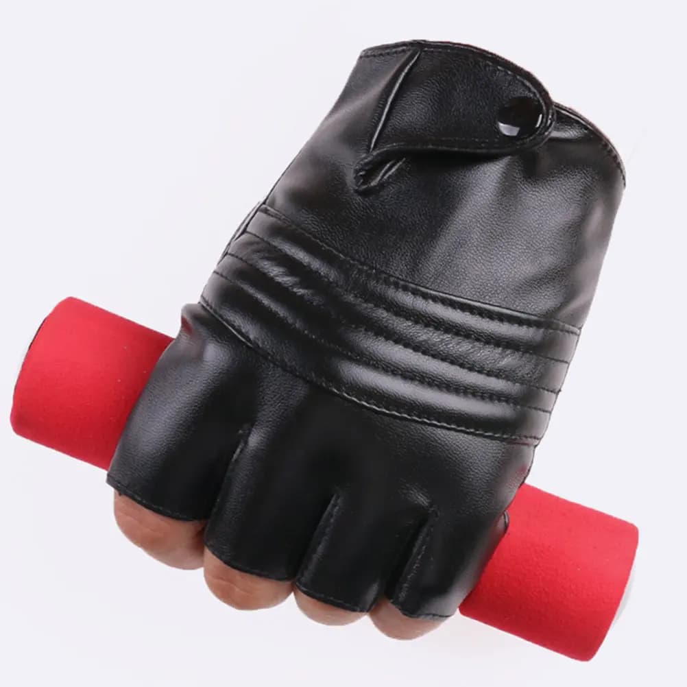 1 paio di guanti da ciclismo senza dita, guanti da allenamento per palestra, leggeri, traspiranti, antiscivolo, per uomo, fitness