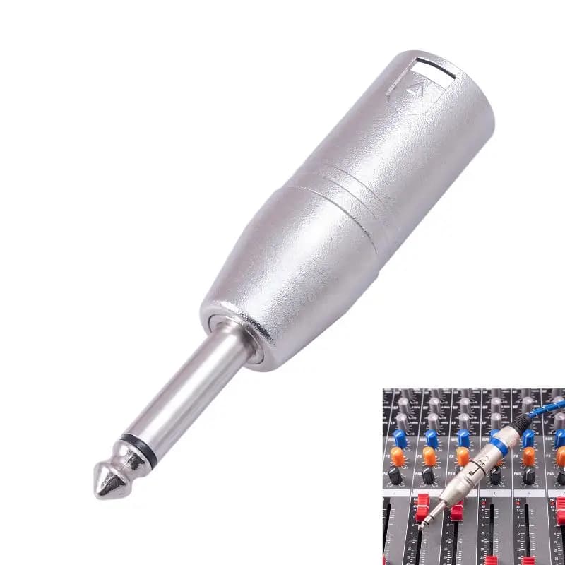 Adattatore da 1/4 di pollice TRS a XLR in lega di zinco 6.5mm Stereo 1/4 TRS maschio a XLR 3 pin femmina e maschio connettore audio bilanciato stereo