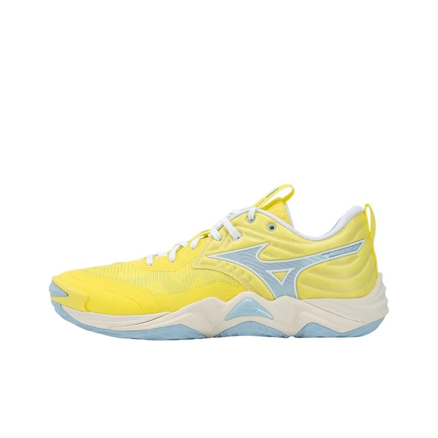 Mizuno WAVE MOMENTUM ELITE Volleyball Shoes Unisex Low Top Yellow/Blue V1GA251275