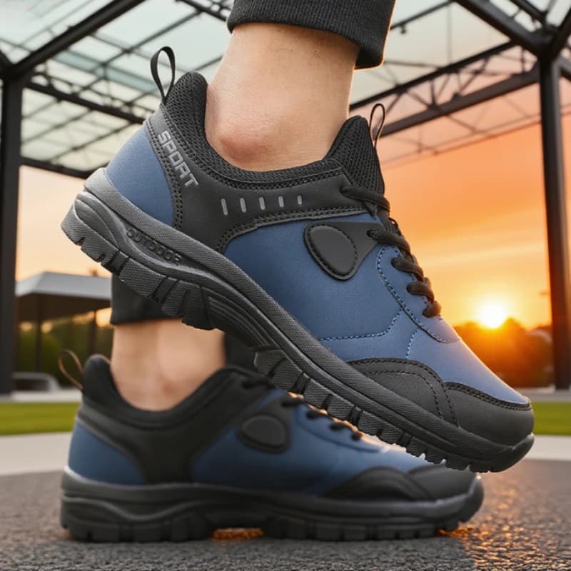 Scarpe da trekking da uomo Scarpe da lavoro impermeabili resistenti all'usura da campeggio all'aperto Scarpe da ginnastica da uomo da allenamento con lacci traspiranti antiscivolo
