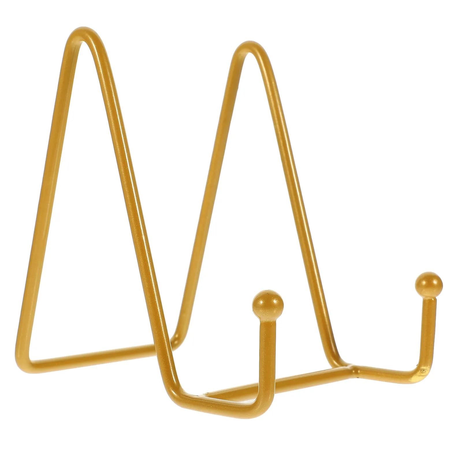 Metal Plate Display Stand Triangular Frame Holder for Tabletop Photos Plates Artwork Home Decor Gift Picture Frame Stand