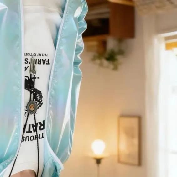 Giacche Basiche da Donna Estive 2026 Colorate Riflettenti Oversize Sottili Antivento con Cappuccio e Cerniera