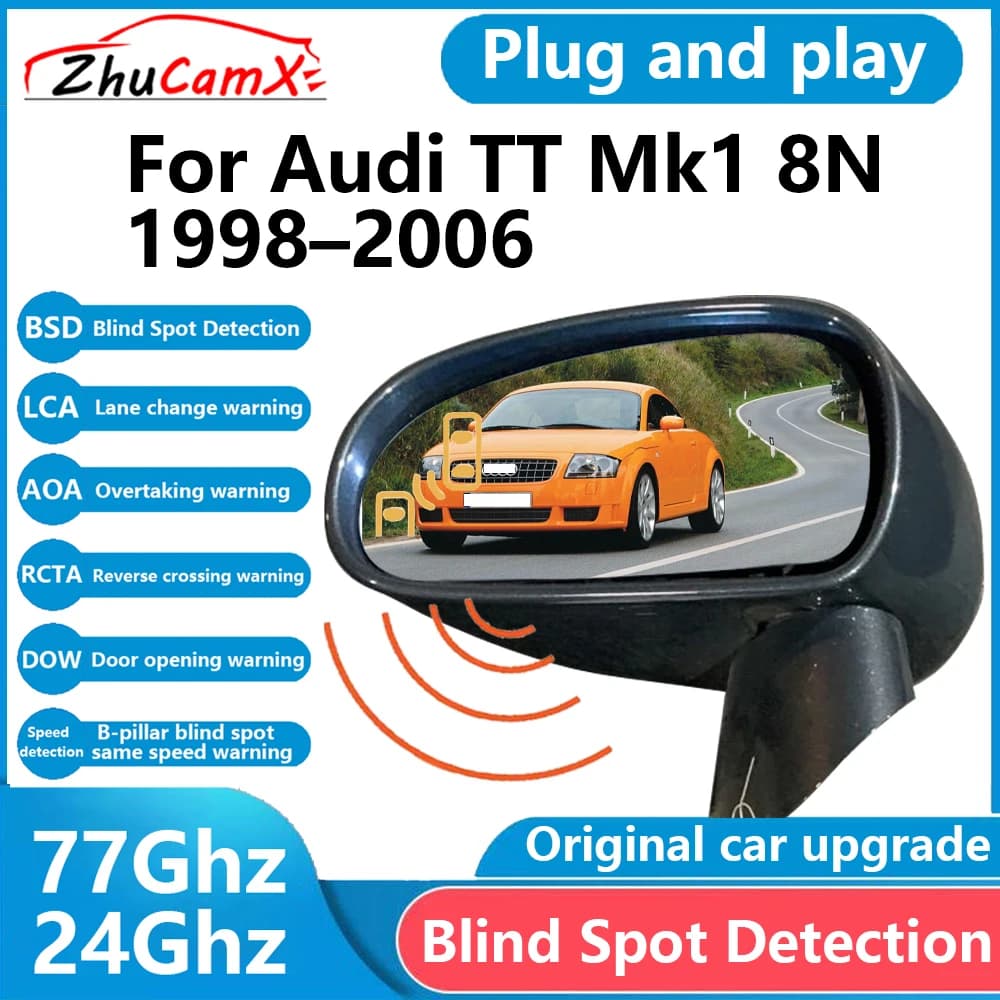 ZhuCamX for Audi TT Mk1 8N 1998–2006 BSD Blind Spot Detection Sensor Radar Driving Warning System Plug and Play