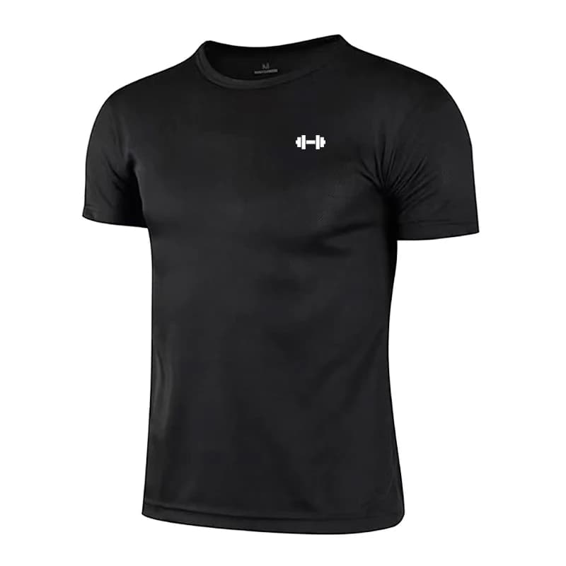 T-shirt da corsa casual da uomo, estive, traspiranti in mesh, ad asciugatura rapida, a maniche corte, per fitness, sport e bodybuilding