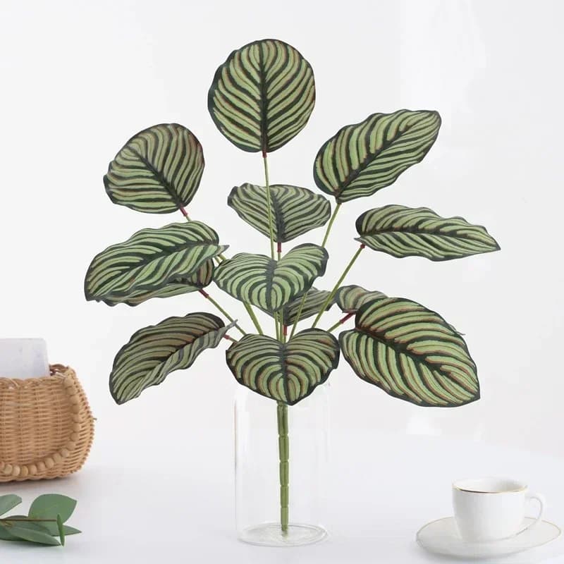 Simulation Plants Turtle Leaves Back Traveler Banana Plastic Party Decorations Arrowroot Floor Artificial Green Plant