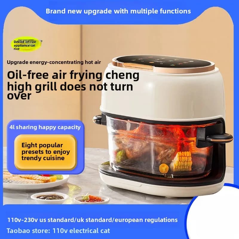 ZC 110v Friggitrice ad aria Forno Friggitrice elettrica multifunzionale Forno domestico Piccoli elettrodomestici