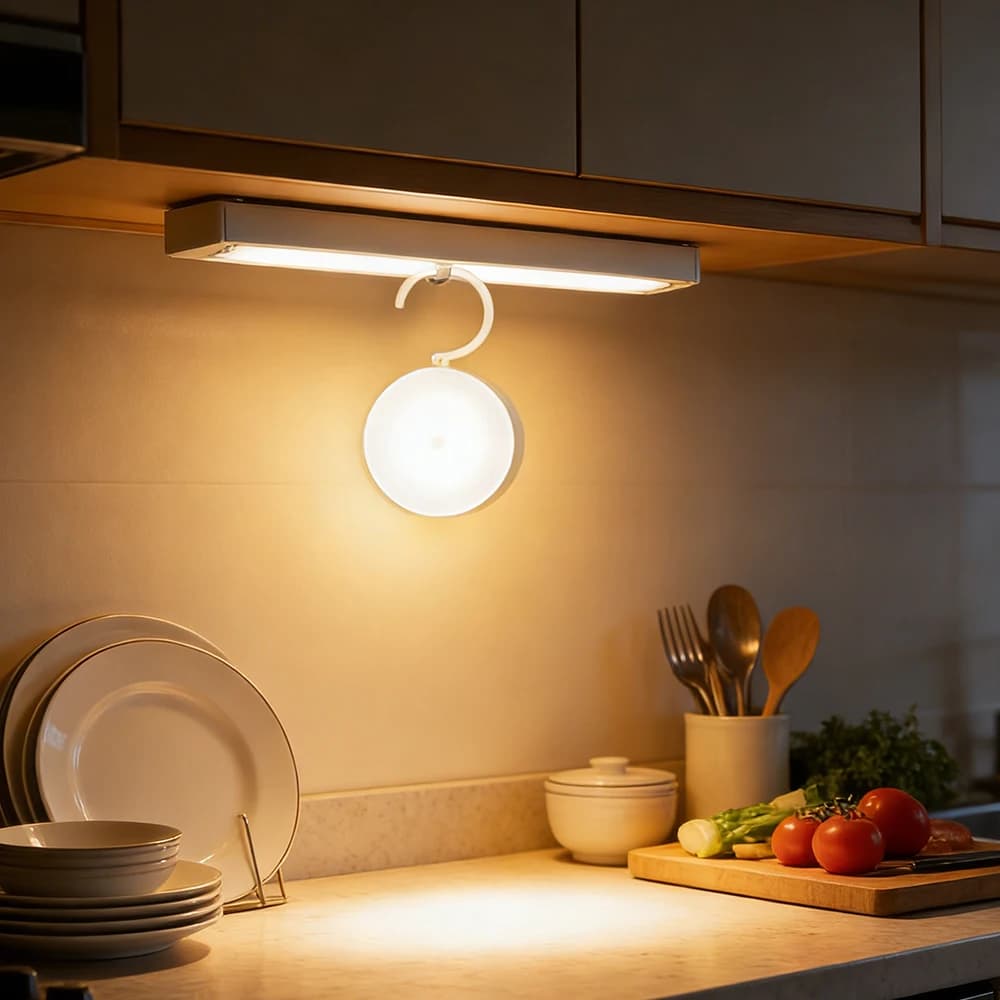 Luci a LED Wireless con Sensore di Movimento, 3/6 Pezzi, 16 Colori RGB, Luce da Parete con Telecomando, Illuminazione Notturna Magnetica per Armadi