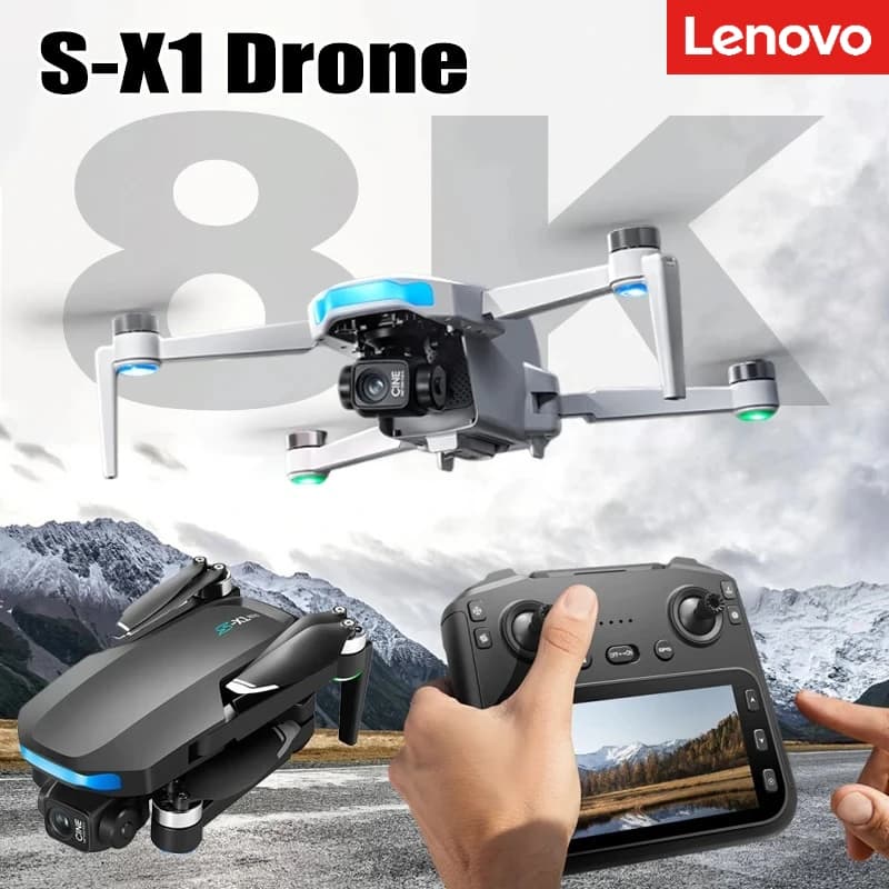 Lenovo S-X1 Drone 8K HD Professional 4K WIFI 5G Dron Obstacle Avoidance Brushless Altitude Headless Mode RC Quadcopter kid toys