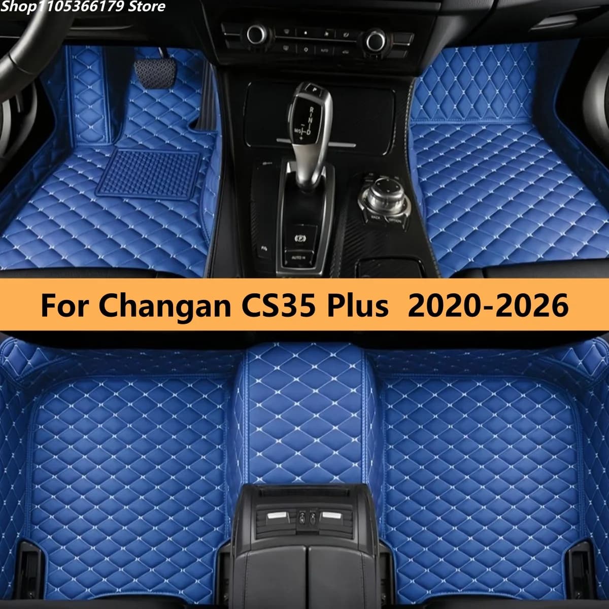 Tappetini per Changan CS35 Plus 2020 2021 2022 2023 2024 2025 2026, set completo di tappeti in pelle per auto