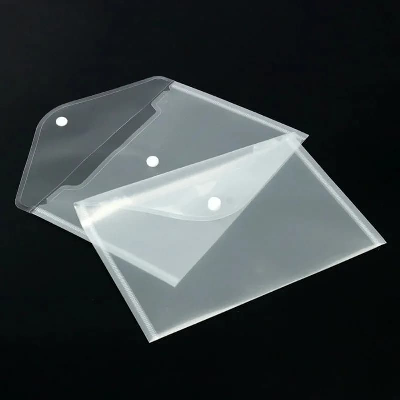10 Pezzi Buste Portadocumenti A5 Trasparenti in Plastica Resistente all'Acqua, Porta Documenti per Ufficio, Protezioni per Fogli