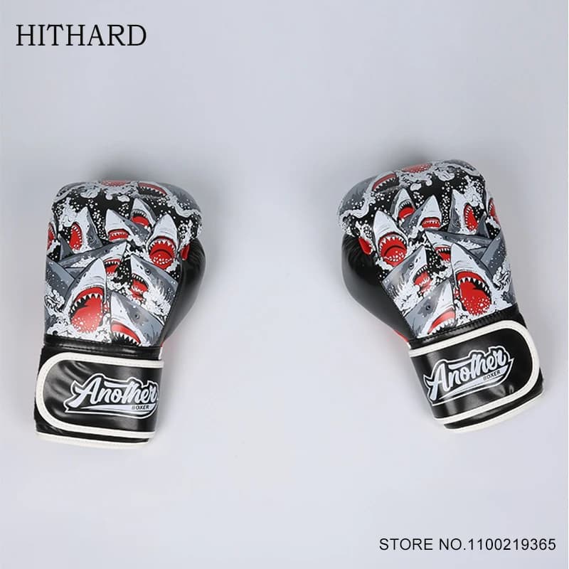 Guantoni da boxe in pelle Muaythai Kick Equipaggiamento protettivo Sacco da boxe Protezione Palestra Fitness Arti marziali MMA Sparring Muay Thai Guanto