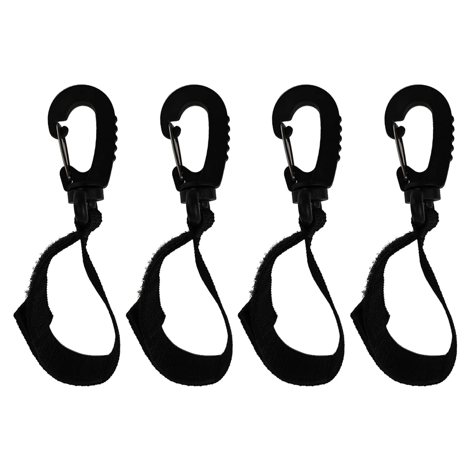 4 Pezzi Ganci Girevoli per Passeggino, Ganci Appendiabiti per Sedia a Rotelle, Borse della Spesa, Borsa per Pannolini, Accessori