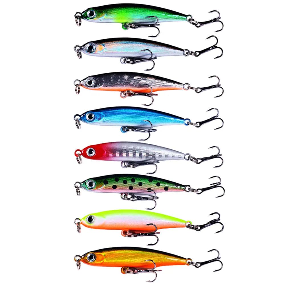 Realistic Fishing Lure Sinking Pencil Long Cast Hard Bait Freshwater Saltwater for Trout Bass Sea Bass Perch Mackerel Bluegill
