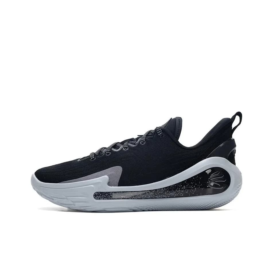 Under Armour Slip Resistant Abrasion Resistant Low top Basketball Shoes Unisex Black 3027634-001