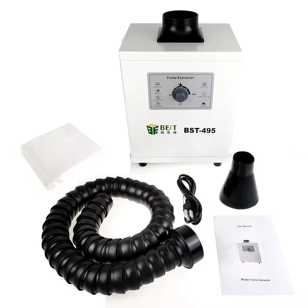 Purificatore d'aria Strumento per fumatori Saldatura di fumo Purificazione Mobile BST-495 150W Assorbitore di fumo