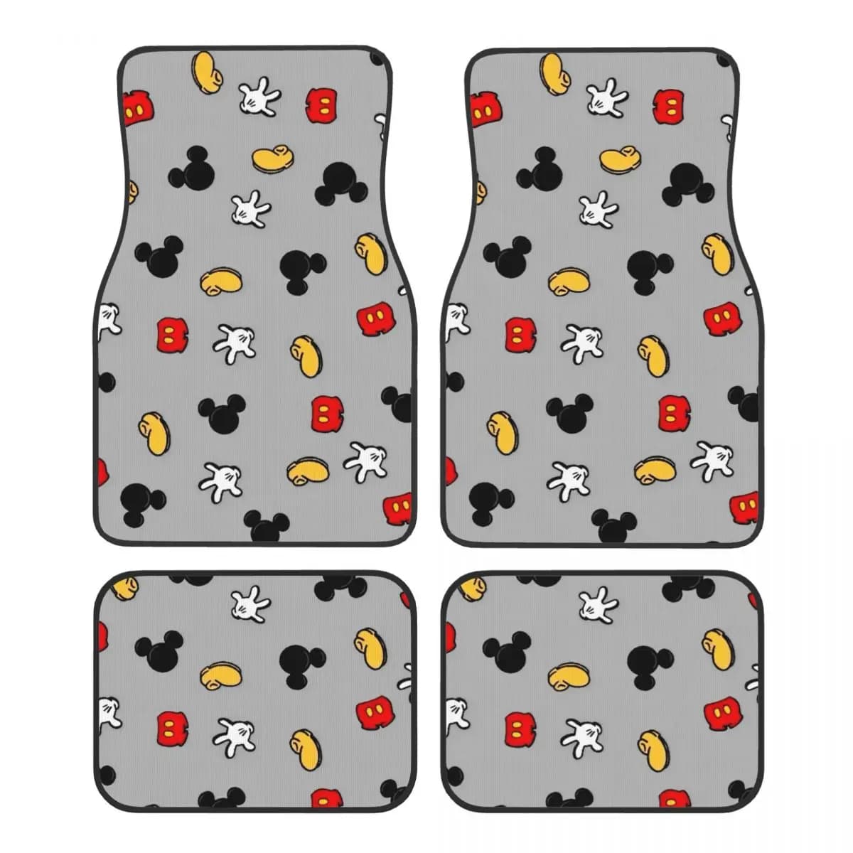 Tappetini per Auto Mickey e Minnie Mouse, Impermeabili per Tutte le Stagioni, Set Completo di Accessori per Auto