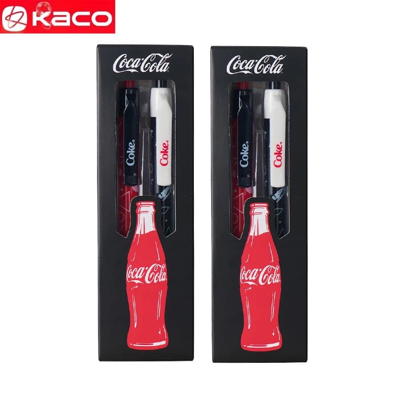 KACO Coca-Cola gel pen "Happy Bubbles", Teceflow limited roller pen super smooth tip 0.5 mm, fast drying ink for journaling and study