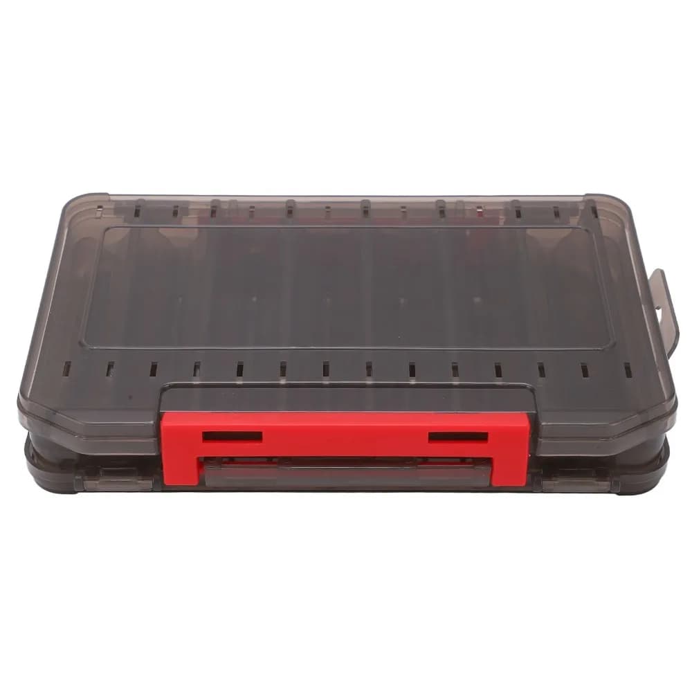 Double Sided Fishing Lure Box 14 Slots with Handle Bait Storage Box Breathable Ventilation Waterproof Tackle Box Outdoor Fishing