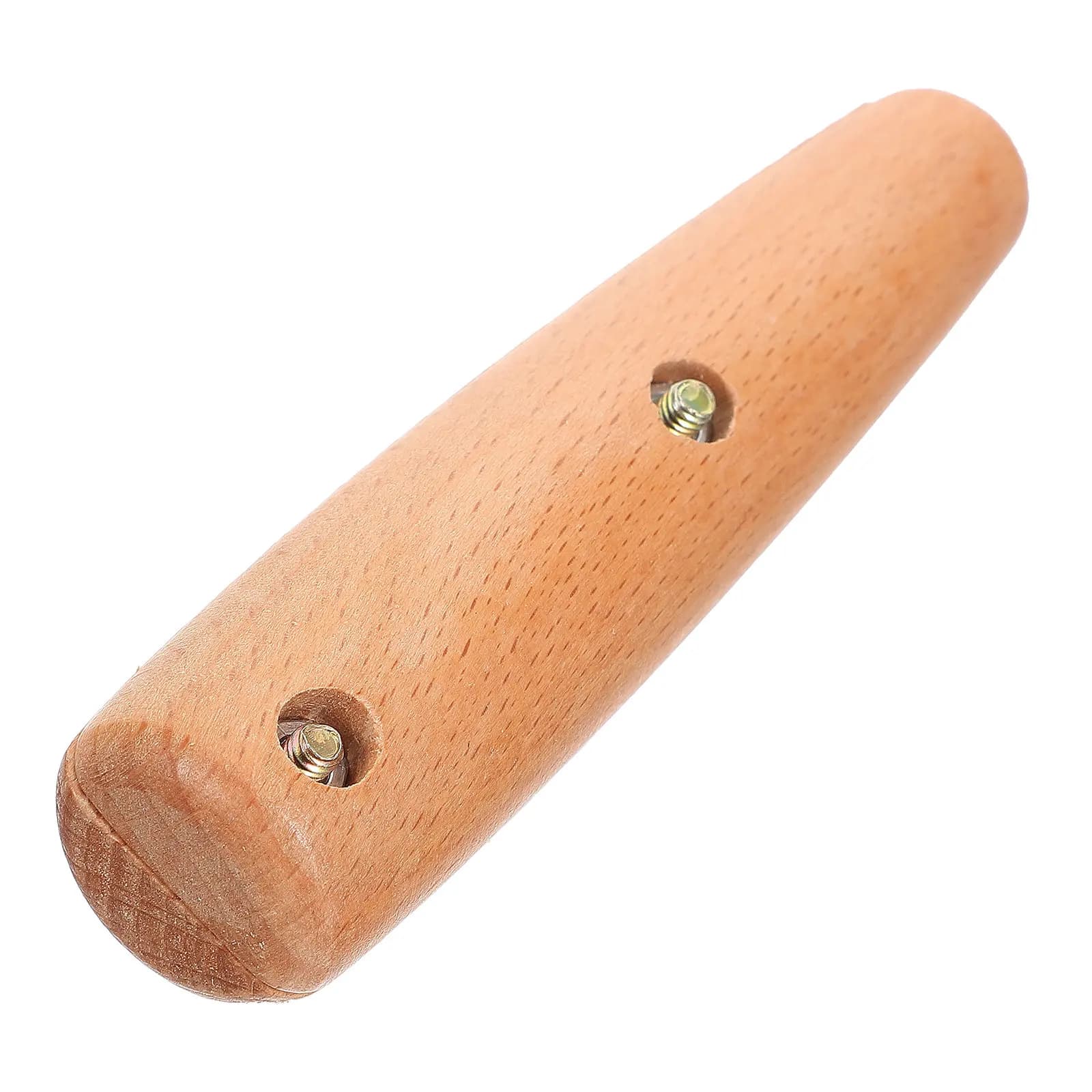 Set of 1 Spatola in Legno Massello Anti-scottatura con Manico di Ricambio, Raschietto per Alimenti, Utensile di Cucina, Manico per Paletta, per Pentole e Padelle