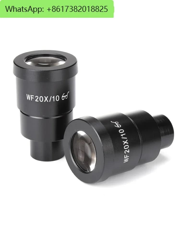 Microscopio stereoscopico, oculare, punto oculare alto, grandangolo, accessorio in vetro grande, 20x, 30x, interfaccia, 30x