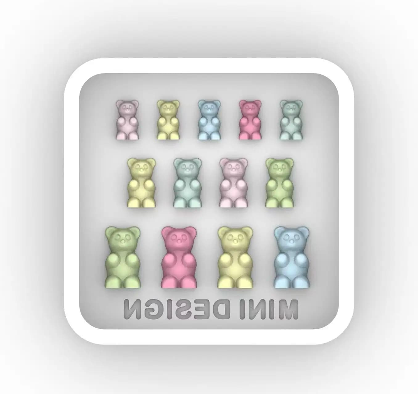 Stampo per colata in resina per orso Accessori per stampi in silicone Stampo per liquido in resina Portachiavi in resina Stampo in silicone Stampo in resina