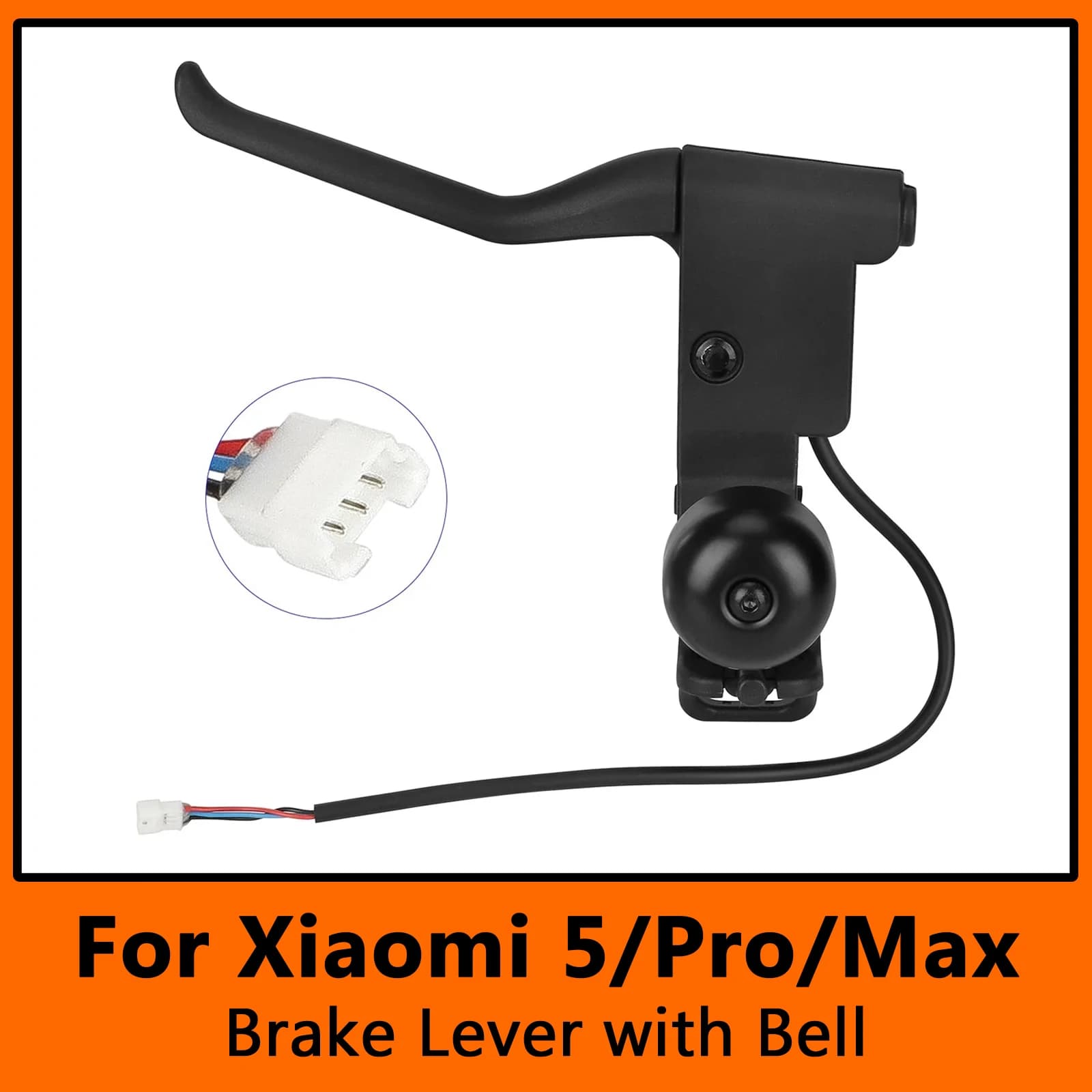 Leva freno originale con campanello per scooter elettrico Xiaomi 5/5 Pro/5 Max Parte accessori manubrio freno 2 in 1 in lega di alluminio
