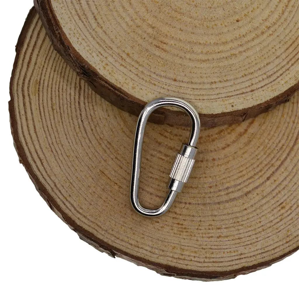 20 Pezzi Mini Moschettoni a Vite in Acciaio Moschettoni da Arrampicata in Alluminio Aperto Rapido Vite di Blocco Portachiavi Gancio Moschettone Chiusura di Sicurezza