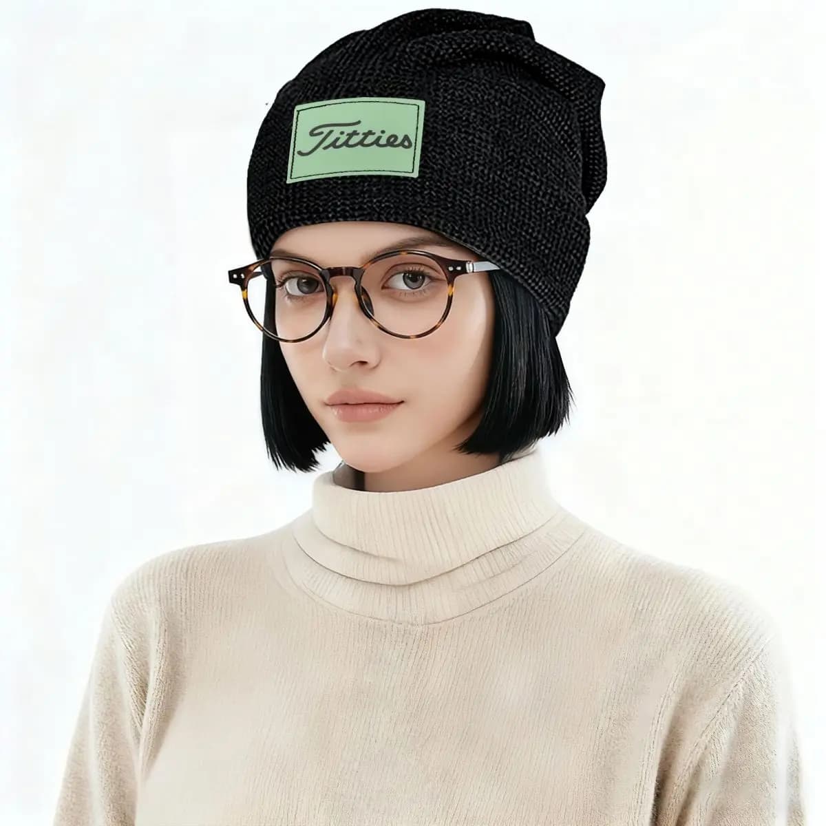 Titties Golf Ball Skullies Berretti Cappelli Caldi Autunno Inverno Berretto da esterno Foderato in pile per unisex adulto