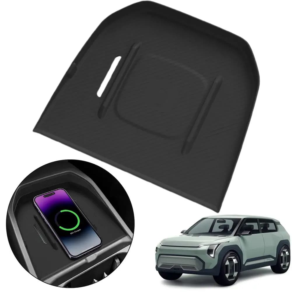 Per Kia EV3 24-25 Ricarica Wireless Tappetino Antiscivolo In Silicone Auto Telefono Antiscivolo Caricatore Pad Protettivo Accessori Per Interni Auto