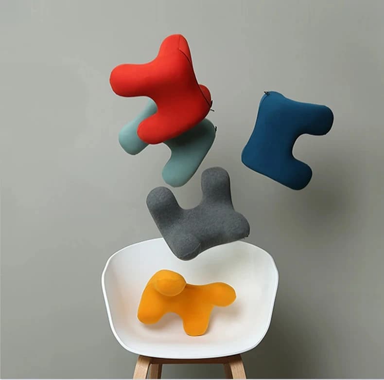 Cuscino per il riposo staccabile e lavabile, design a U senza pressione, materiale in memory foam, perfetto per studenti e impiegati d'ufficio