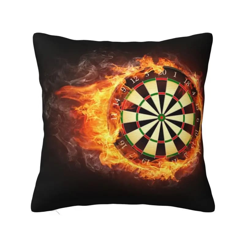 Bersaglio per freccette nel fuoco Federa per cuscino 45x45 cm Decor Home Nordic Arrow Tiro con l'arco Bersaglio Cuscini per divano Federa quadrata