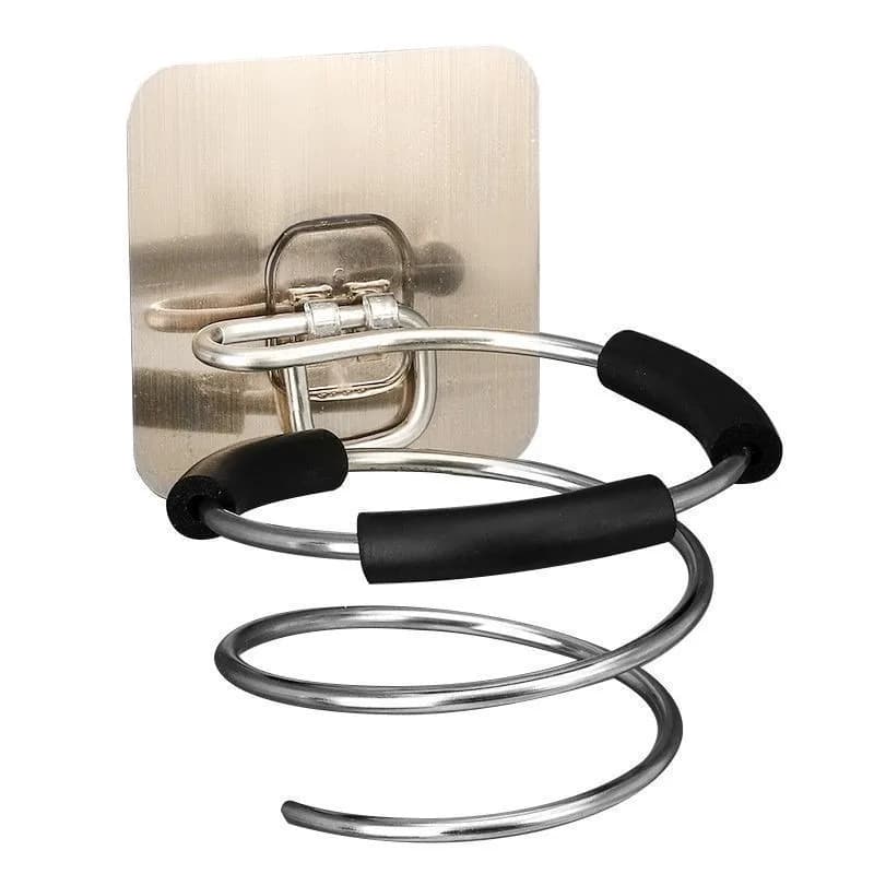 Free Punching Hair Care Tools Holder Adhesive Wall Mount Barber Salon Tools Bathroom Hair Dryer Holder