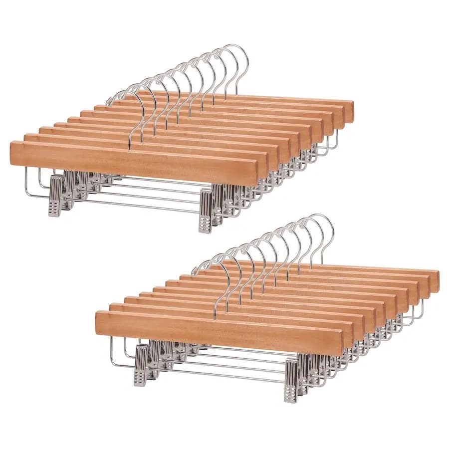 Pants, skirts and shorts with 2 Adjustable Clips Anti-rust, Natural Hook HL01