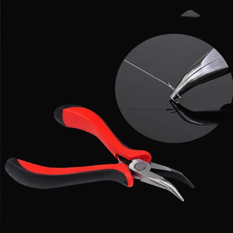 Pinze da pesca Strumenti Naso piegato Accessori per attrezzatura Pinza per esca Gancio Cambia esca Pick esche rigide