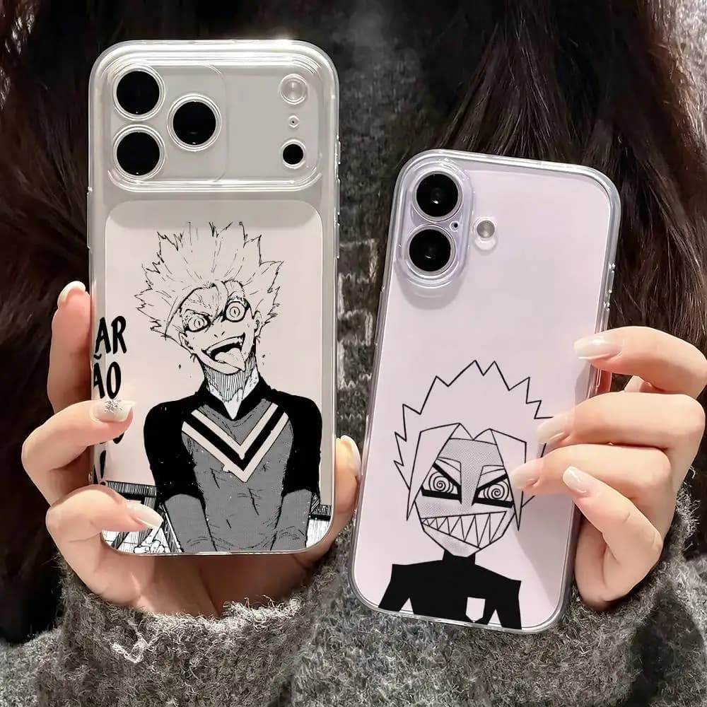 Blue Lock Anime Ryusei Shidou Phone Case For iPhone17,16,15,14,13,12,11 Plus,Pro Max Soft Transparent Cover