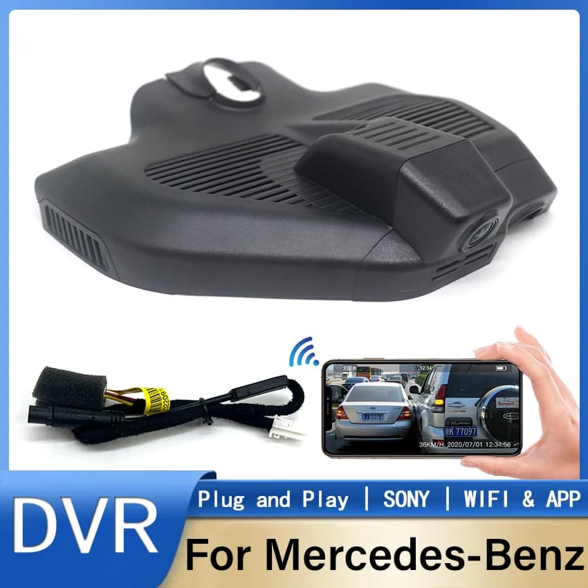 New! Plug and Play Auto Dvr WIFI Dash Cam Video Recorder Original For Mercedes-Benz EQC400 GLC300L 2020 2021 2022