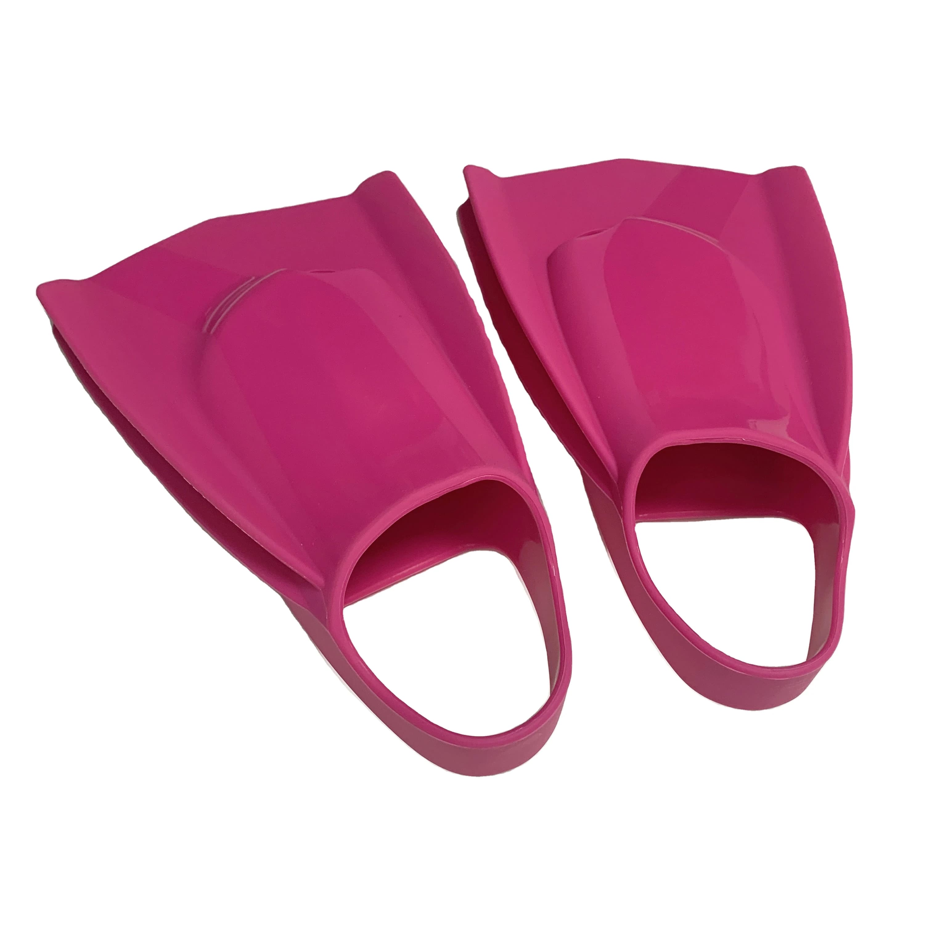 2026 Swimming Pool Training Fins Silicone Short Blade Fins Floating Swimming Fin Snorkeling Flippers with Heel Strap