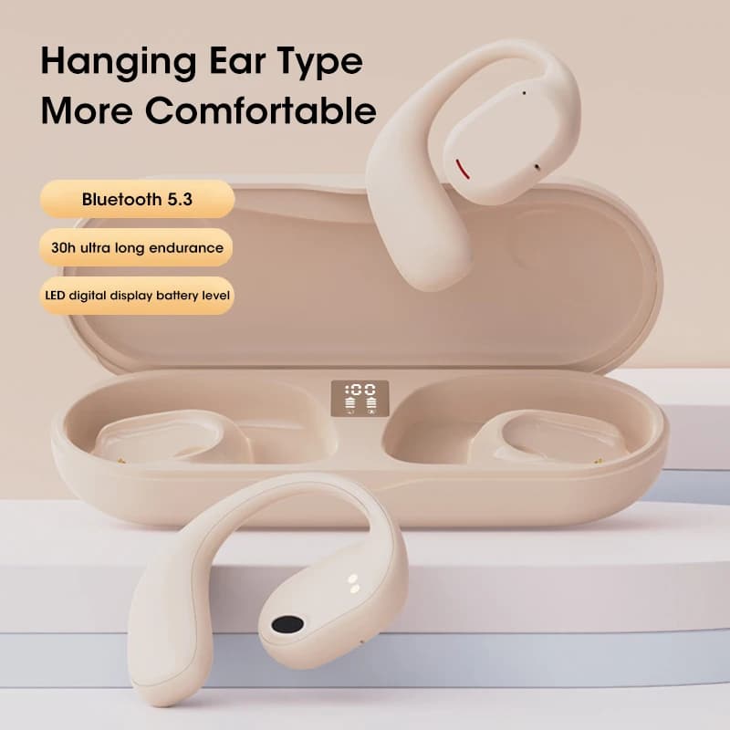 Wireless TWS Bluetooth 5.3 Audibles for Sports, Waterproof IPX7, ANC Noise Cancellation, HiFi Stereo, HD Calls, Gaming Headphones