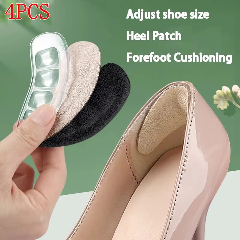 2 pezzi/4 pezzi protezioni per tallone in silicone tacchi alti cuscini per tallone sandali ammortizzanti cuscini per l'avampiede prodotti per la cura del piede