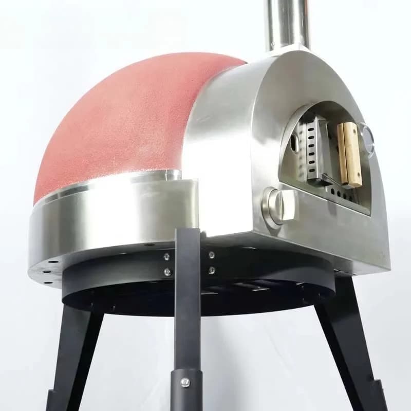 Mini barbecue in ceramica autoportante, forno coreano per pizza in argilla, forno a gas, cupola per pizza, pietra per pizza