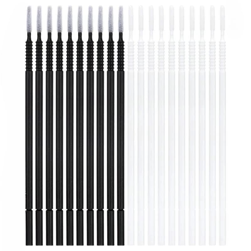 100 Microbrush Applicator Parts with Handle, Disposable Brushes for Mascara, Makeup Tools and Extension Eyelashes