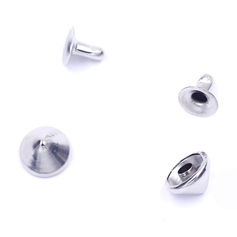 500 set tono argento punk punta indumento rivetti borchie cono adatto borse accessori borsa 9mm(3/8") 8mm(3/8")