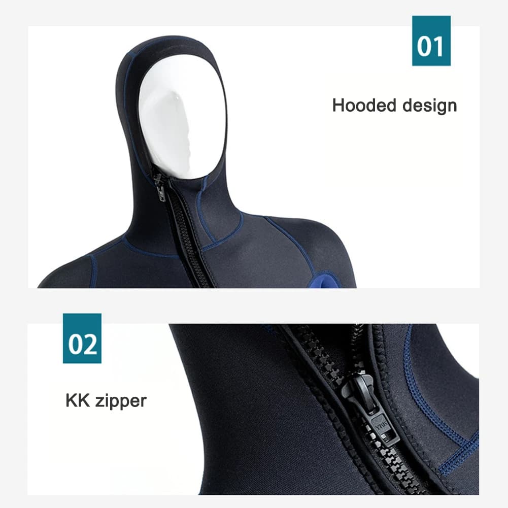 Protective Clothing in Neoprene for Diving, Anti-cold, Unisex, for Snorkeling and Surfing, with Hinge, Anti-scratch, Water Sports Equipment
