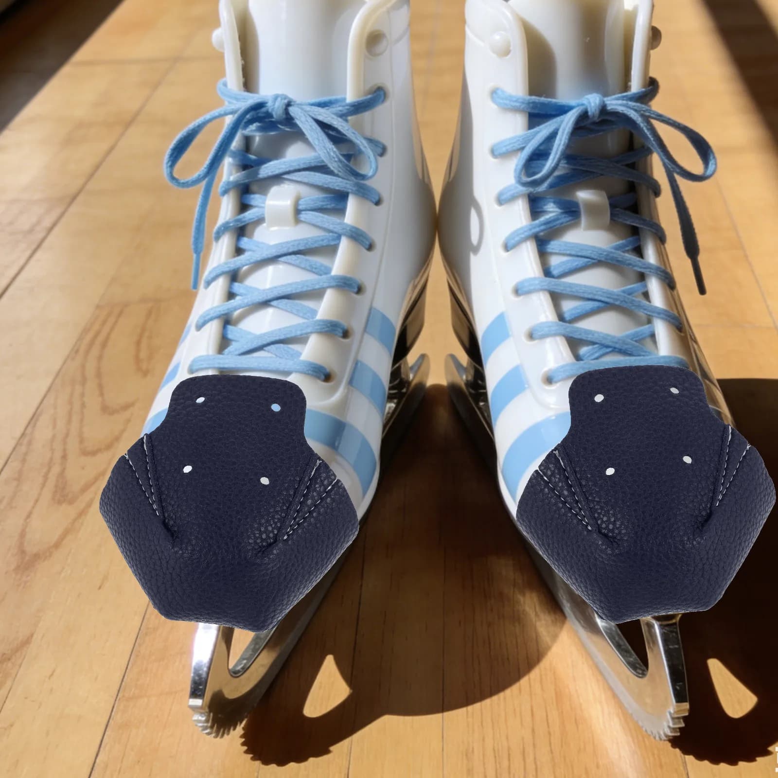 2Pcs Removable Skate Toe Guards PU for Roller Ice Skates Quad Skating Tip Protectors Comfort Fit Impact Resistant