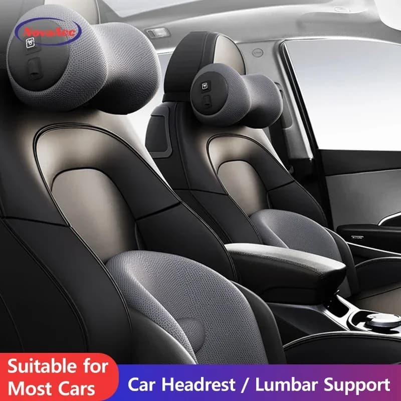 Per Tesla Model Y 3 poggiatesta per massaggio auto cuscino elettrico per il collo cuscino di supporto lombare in memory foam cuscino ergonomico di supporto per la schiena
