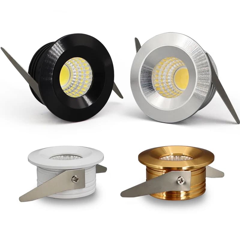 2-10PCS 3W Led Mini Down Light Dimmerabile Spot Lampade da incasso AC85-265V Soffitto Downlight Alluminio 35mm Foro
